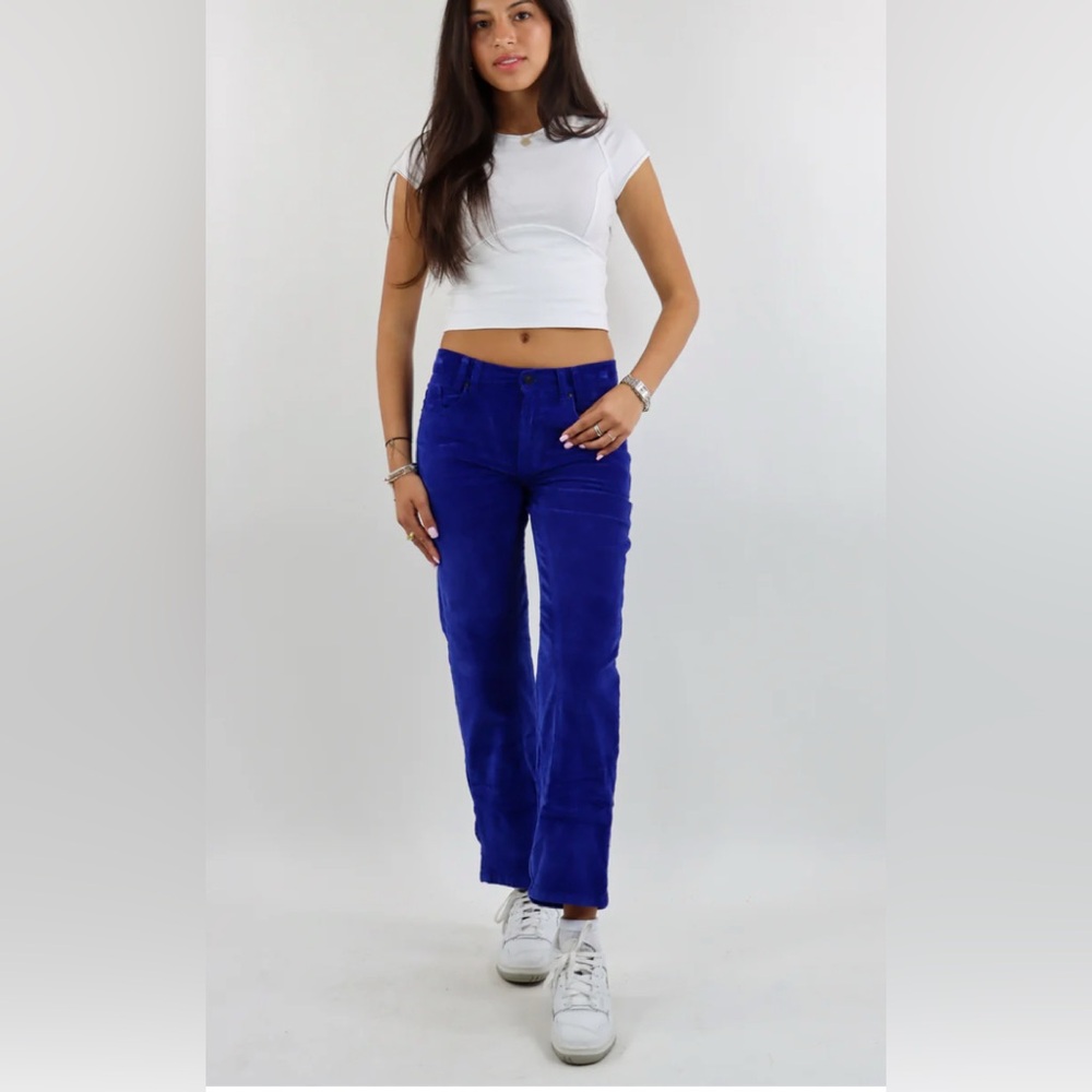 NWT FREE PEOPLE RISK TAKER CORD STRAIGHT ★ COBALT